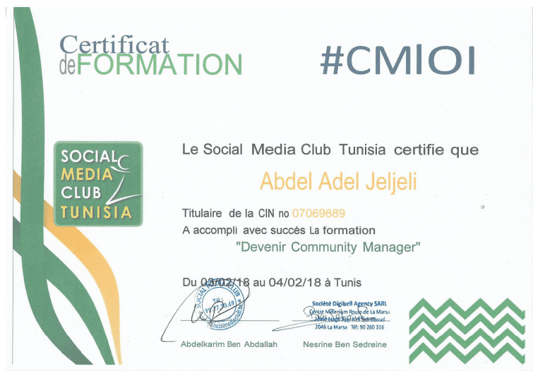 certificat