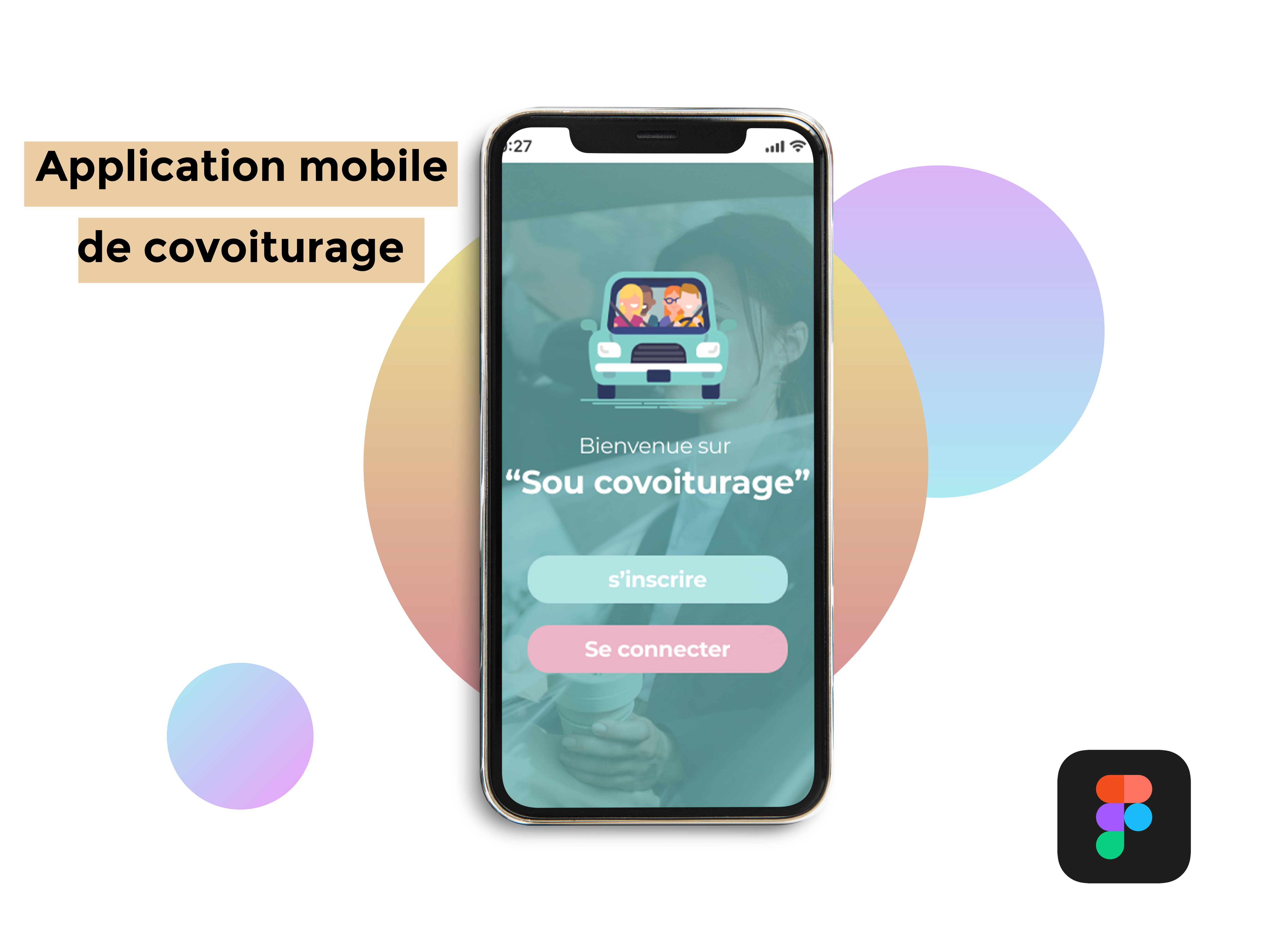 UI d\'une application de covoiturage