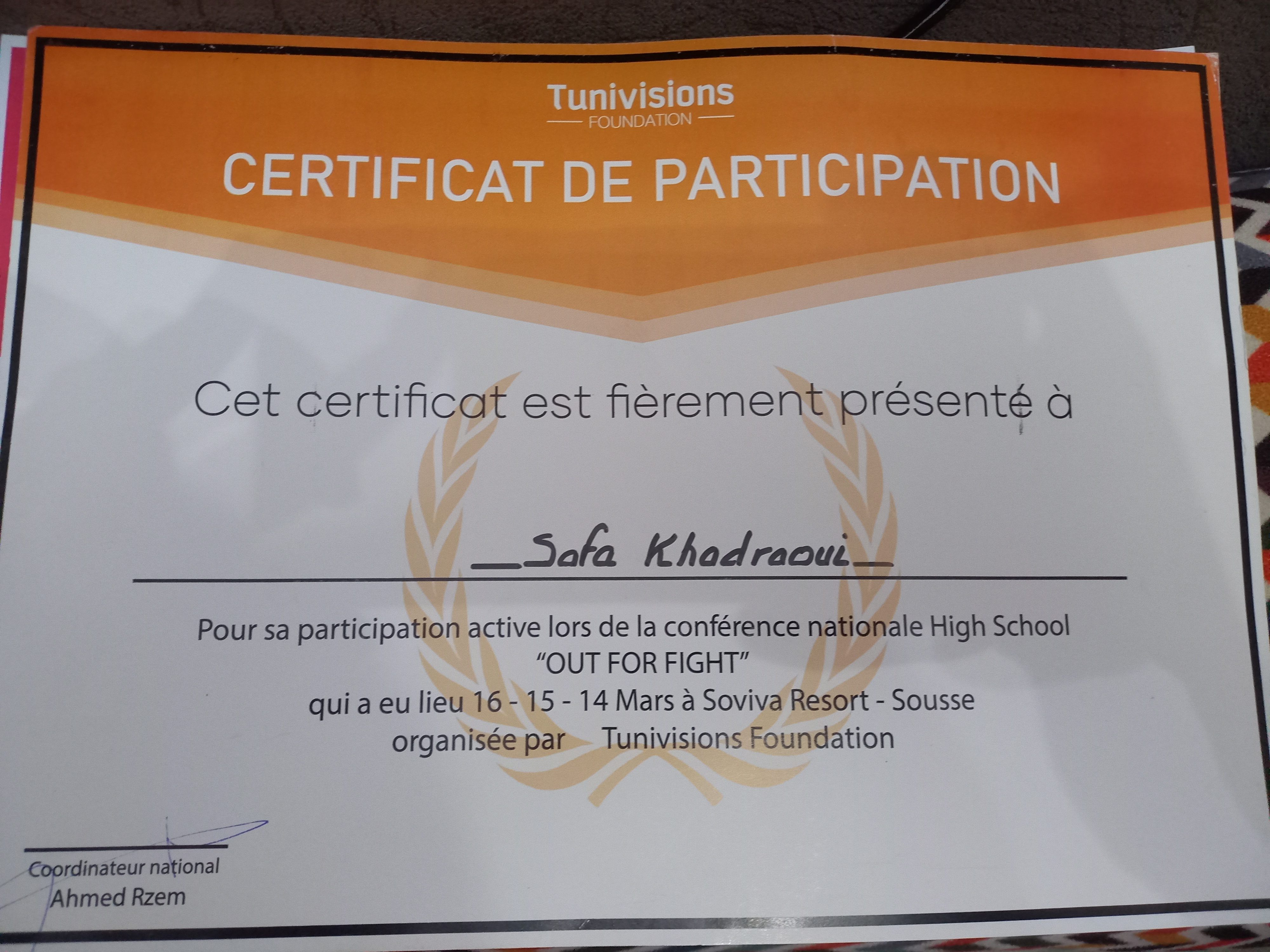 certificat