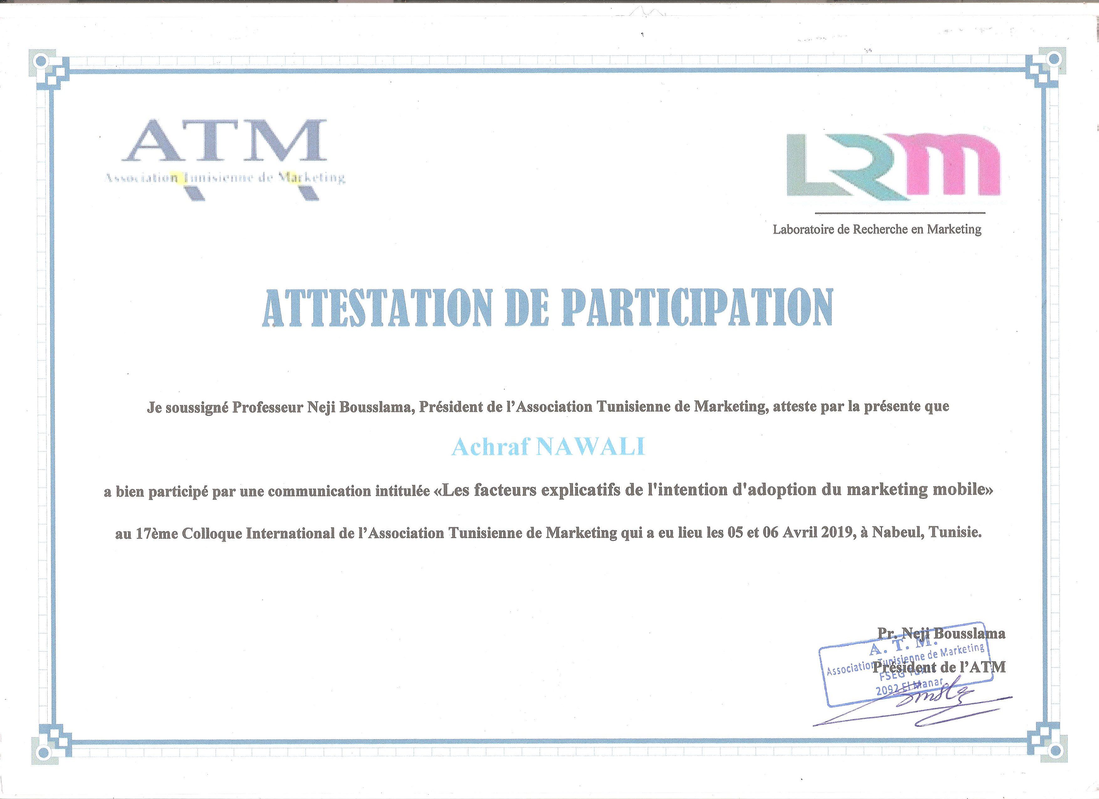 certificat