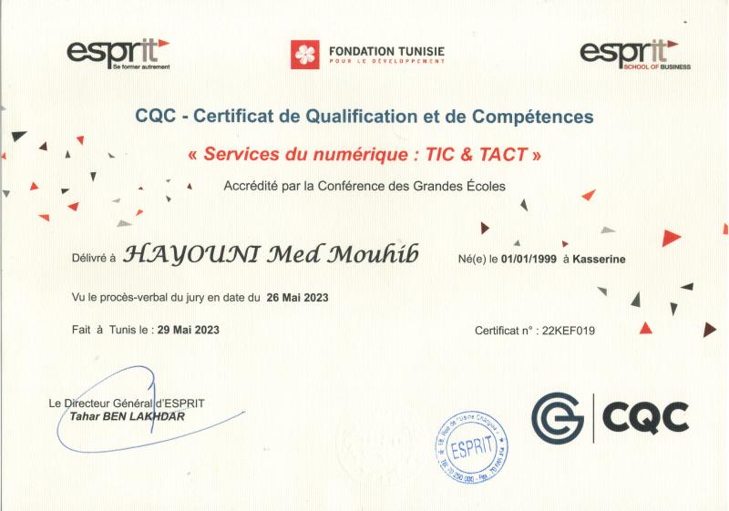 certificat