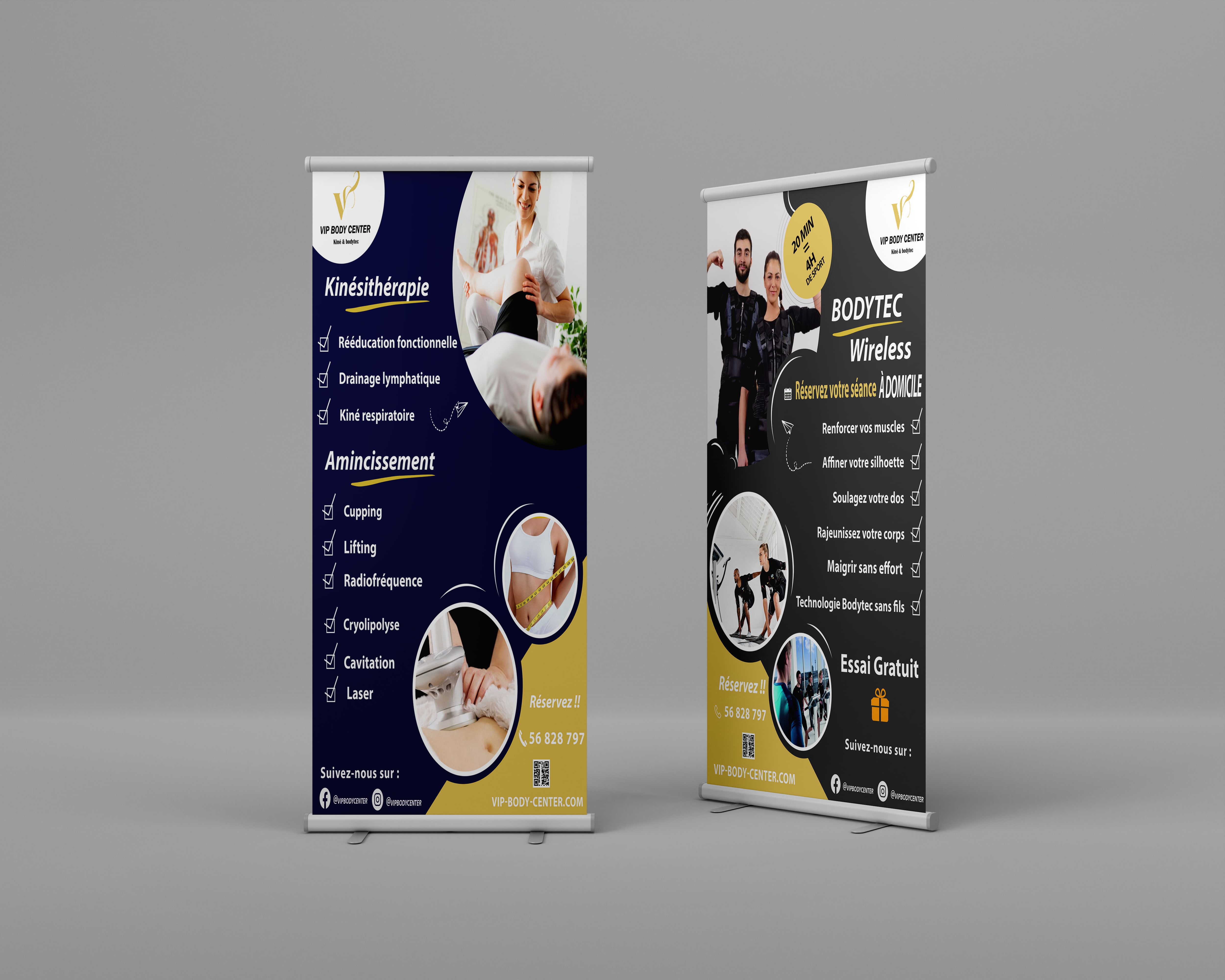 Création design Banner VIP Body tech