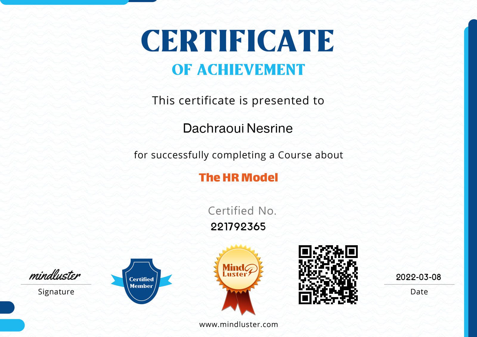 certificat