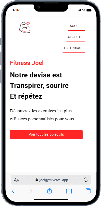 Application web de Suivi de Fitness