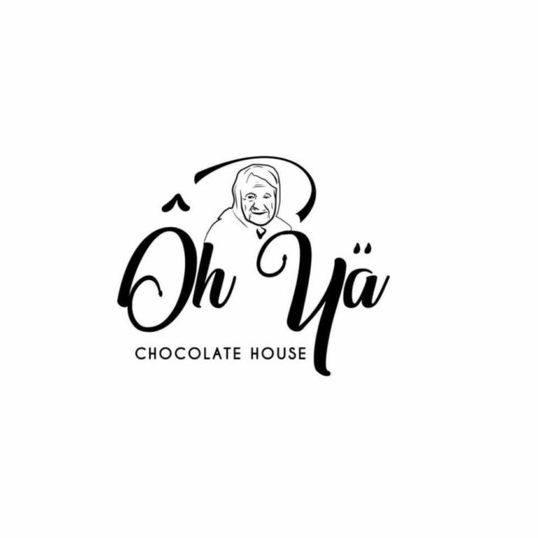 OH YA chocolate house logo .