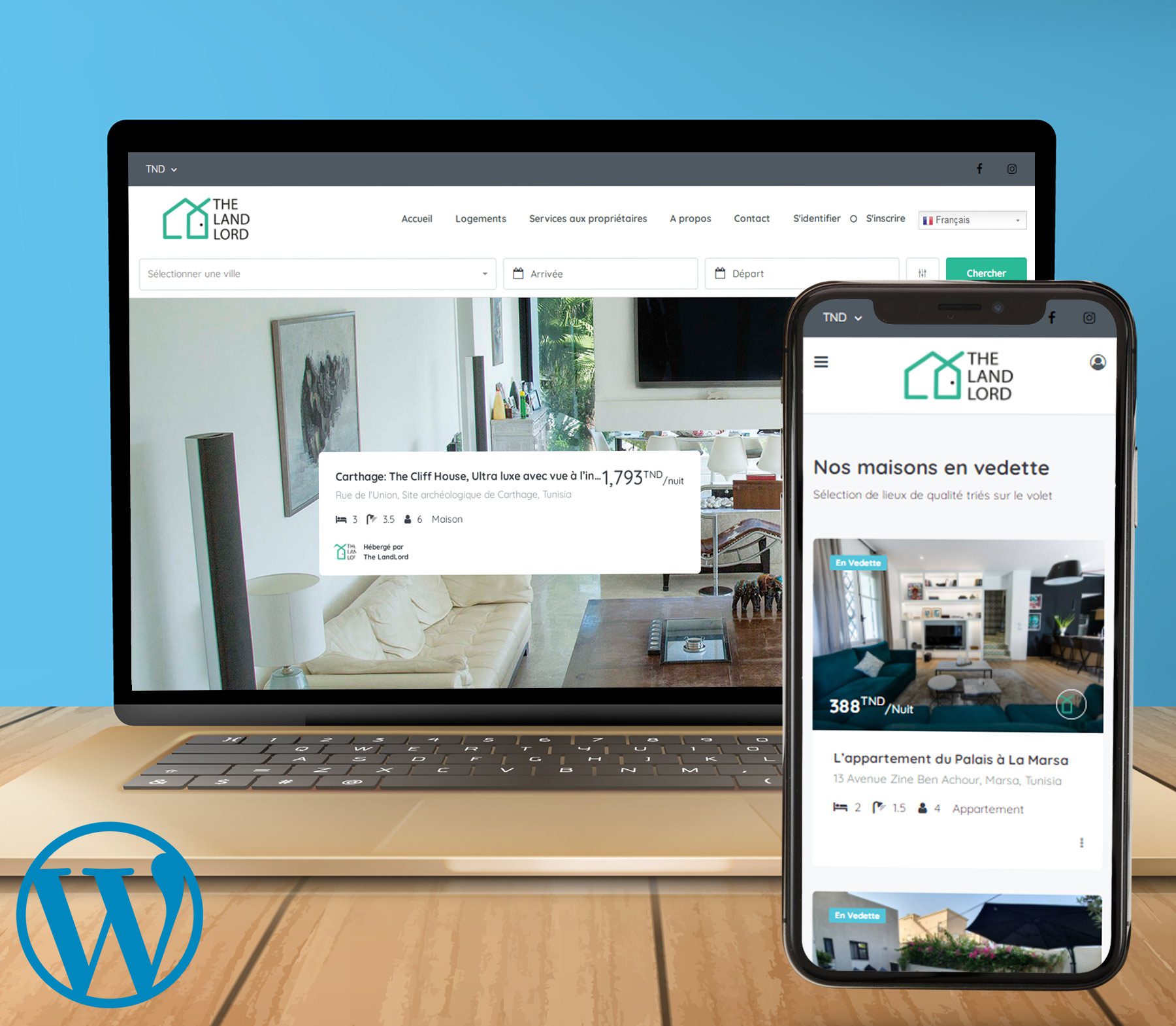 The Landlord : e-booking synchrone avec AirBnB; WordPress