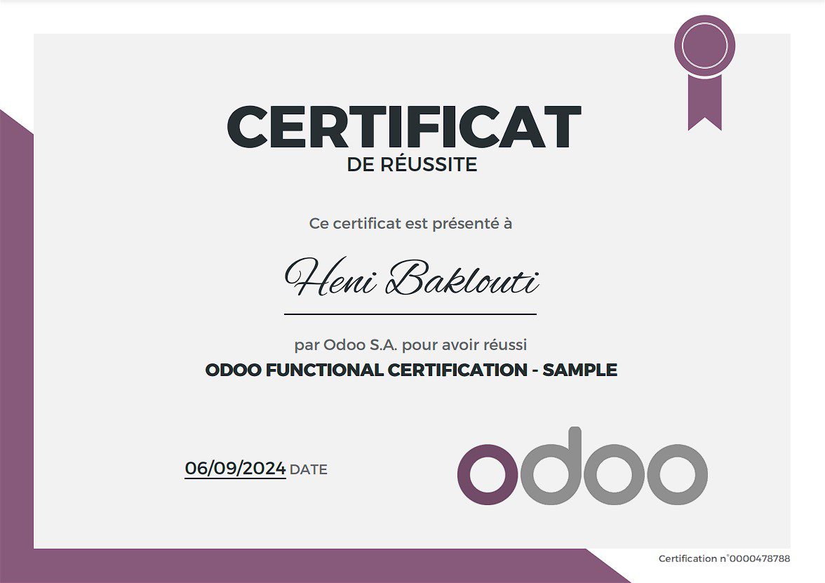 certificat