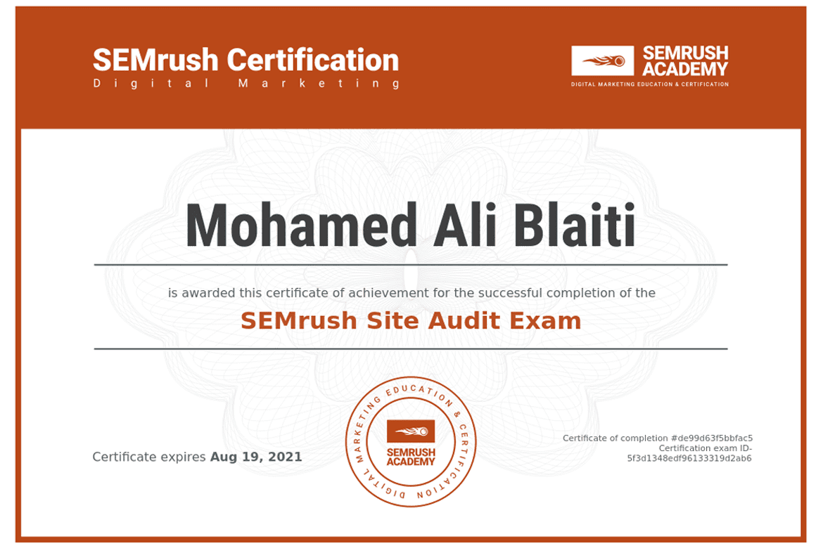 certificat