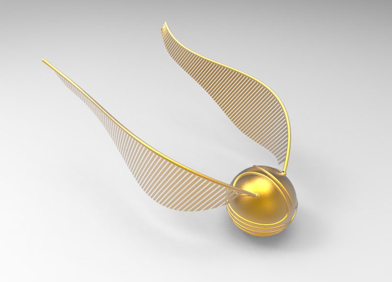 Création \" The golden snitch \" de \'\' Harry potter \" film en 3D