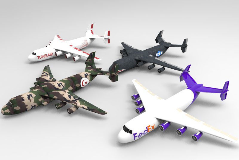 Création avion \" Antonov аn-225 \" en 3D