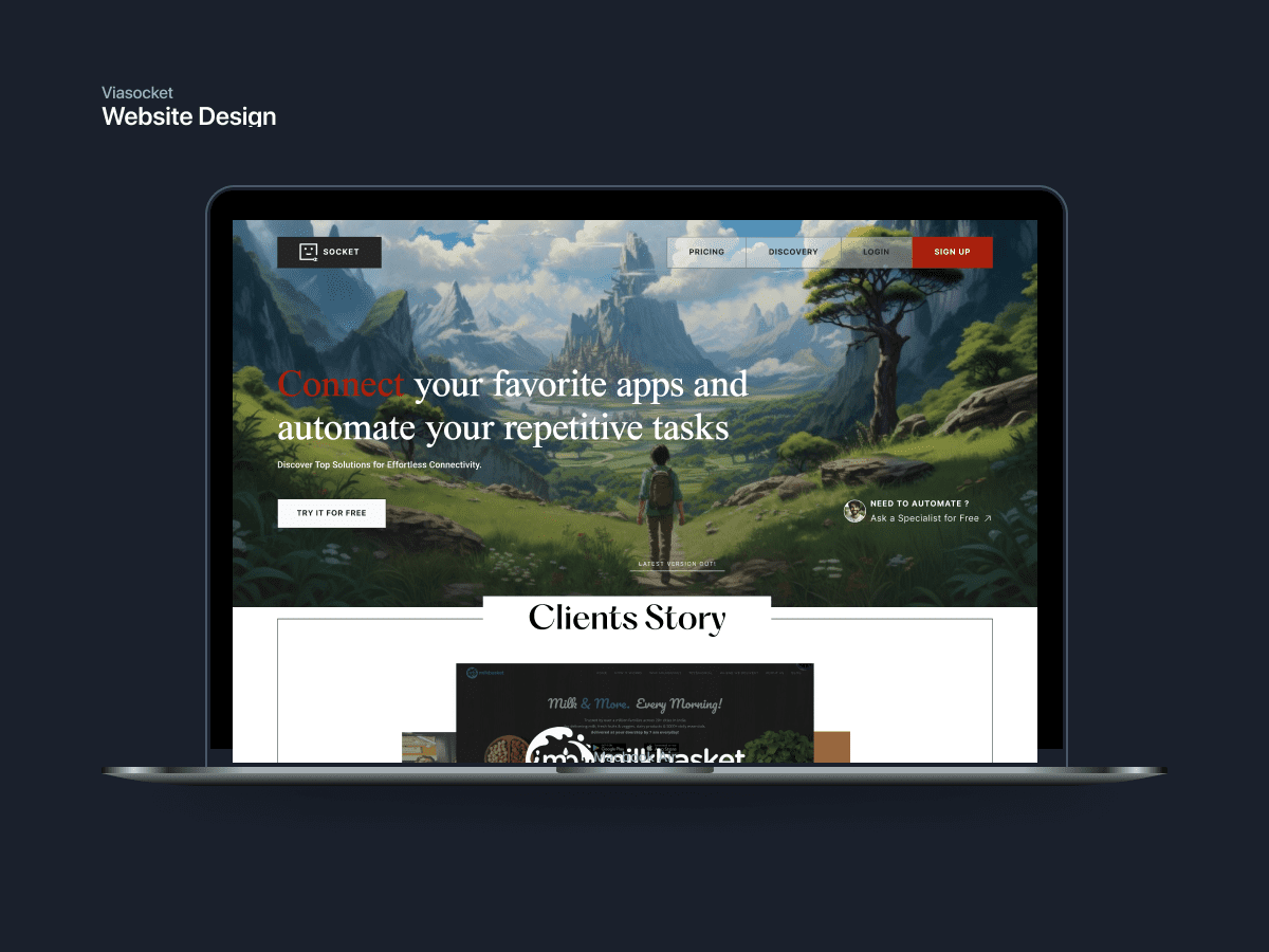 Saas website design