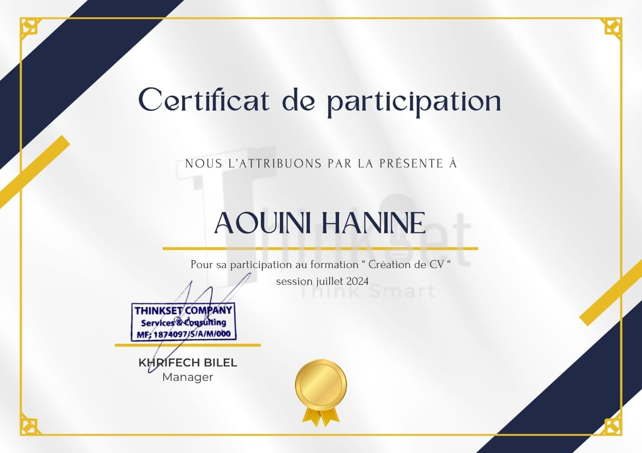 certificat