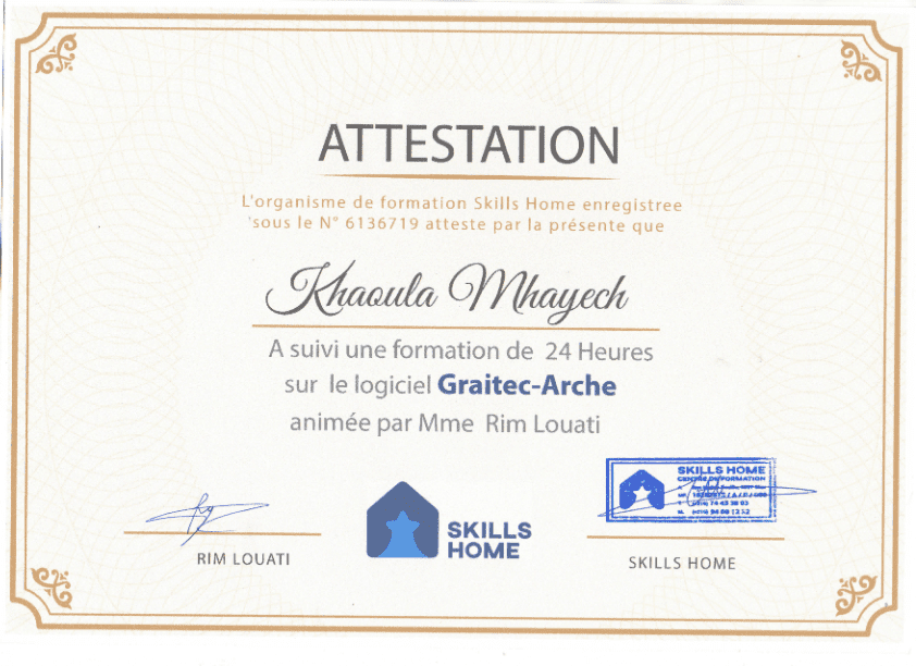 certificat