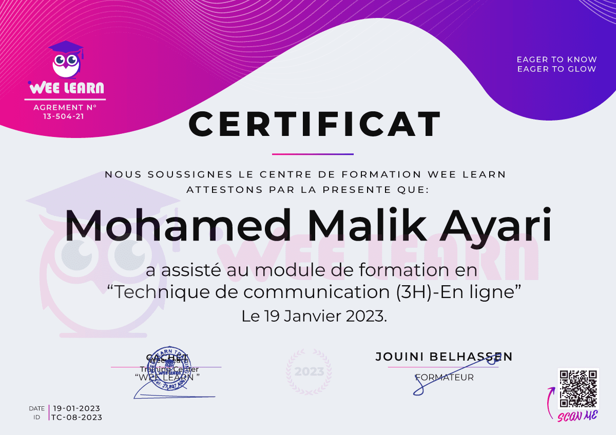 certificat